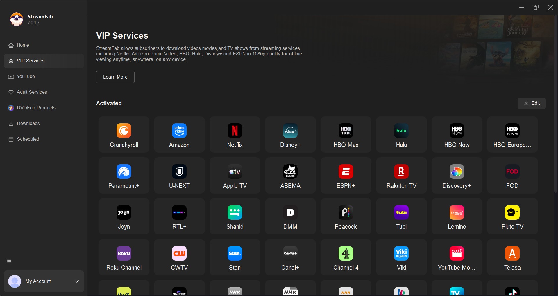 cannot use anystream old version: choose streamfab