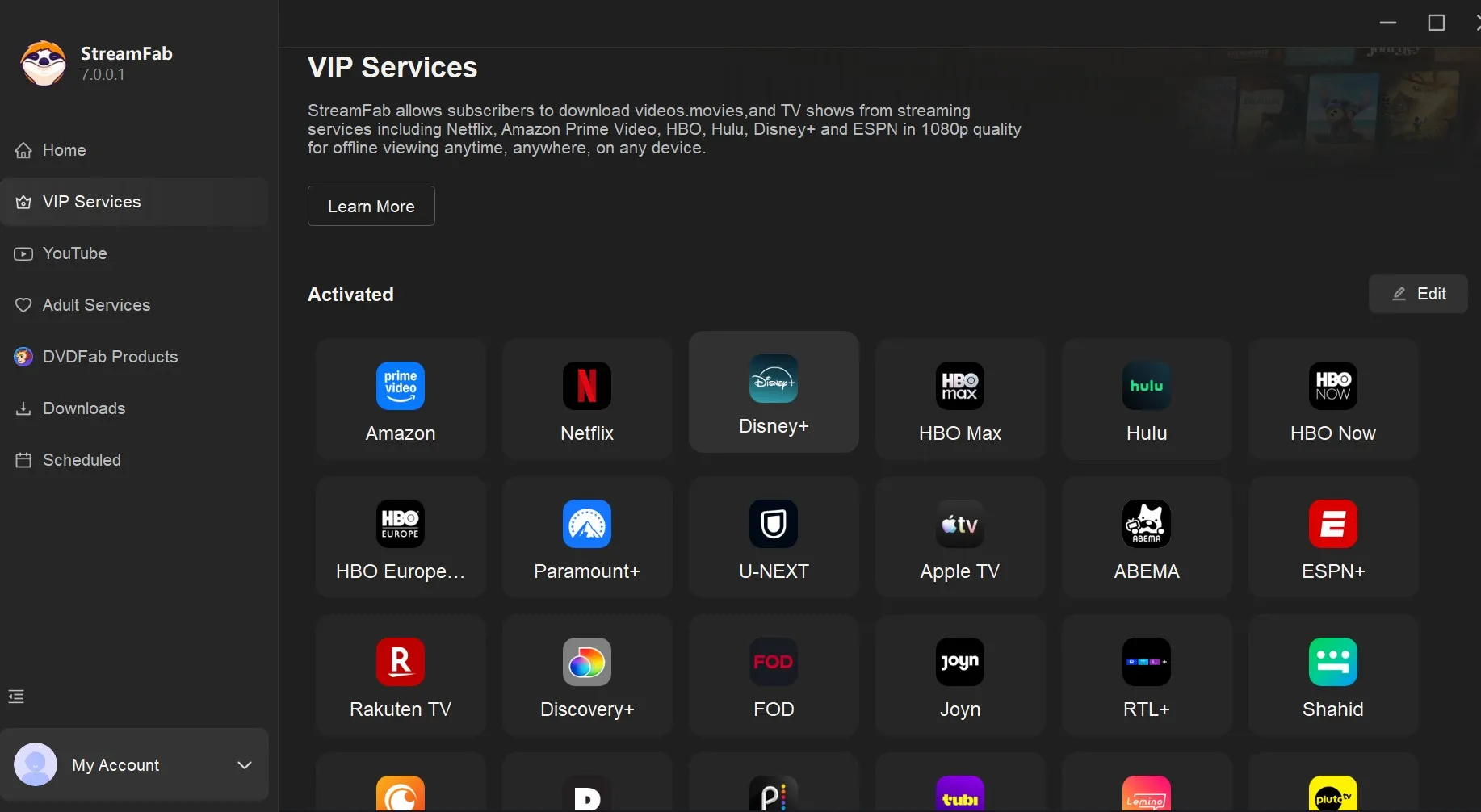 streamfab review: how to use step 1