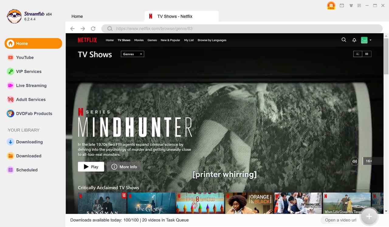 how to watch Netflix offline via streamfab