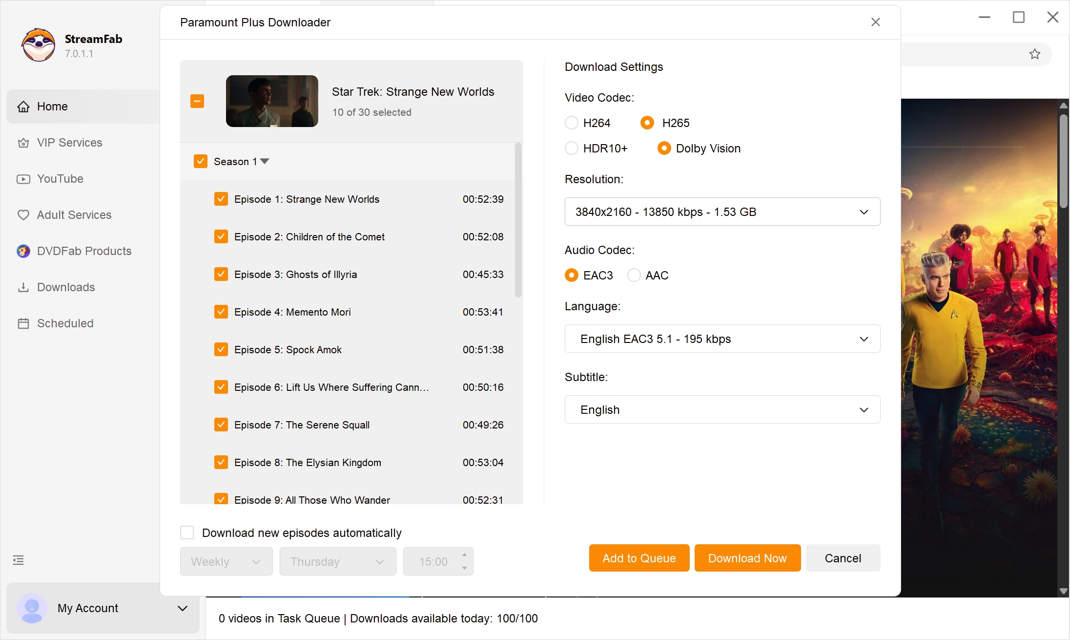 watch paramount plus with showtime offline:Downloading Steps