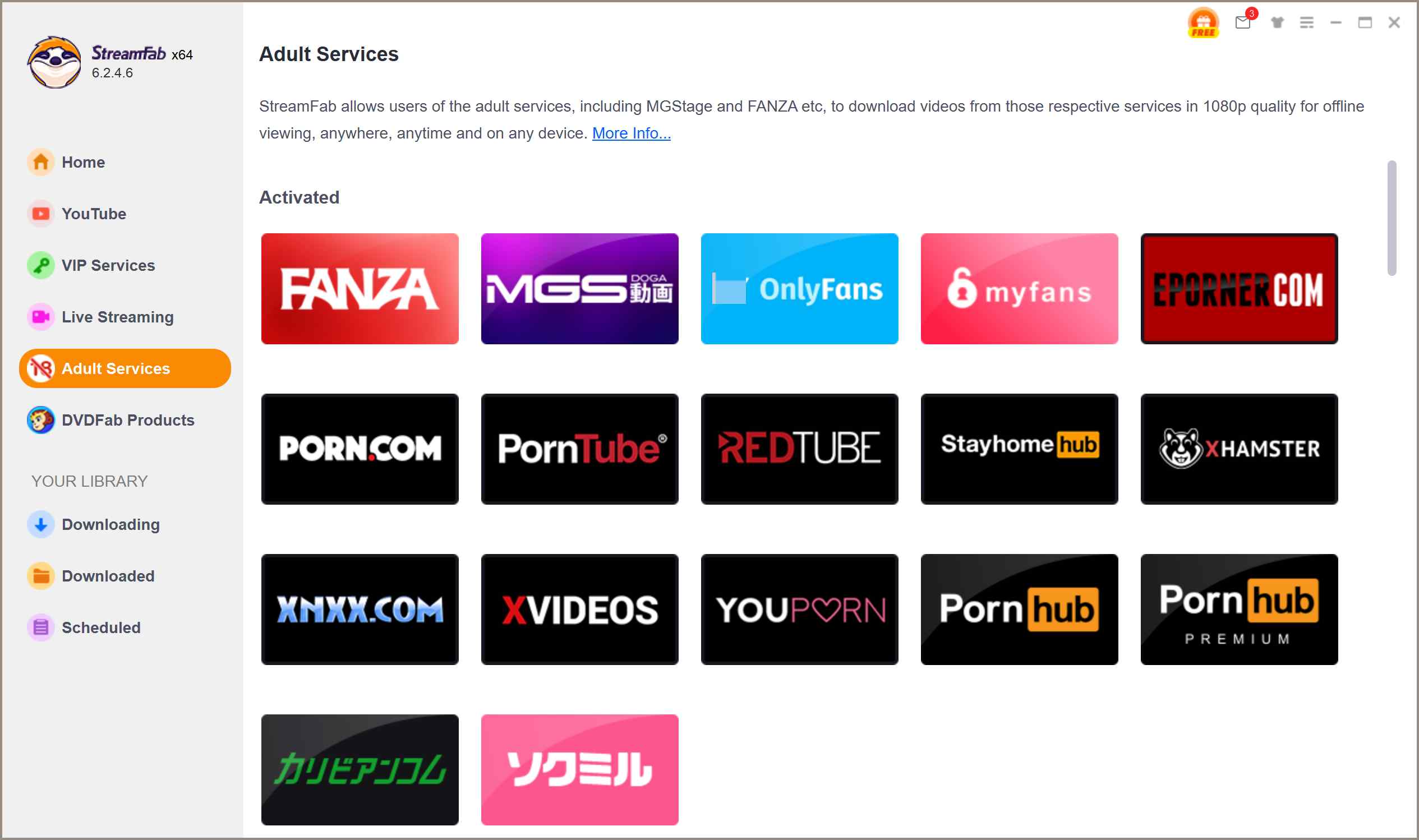 download youporn videos with streamfab step 1