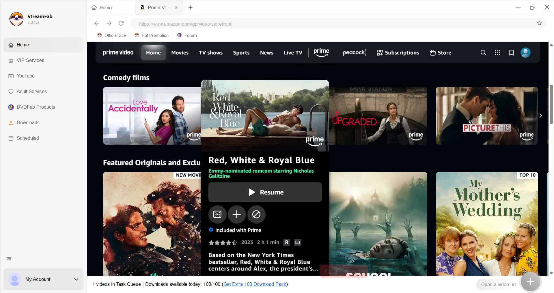 how to watch amazon prime video offline