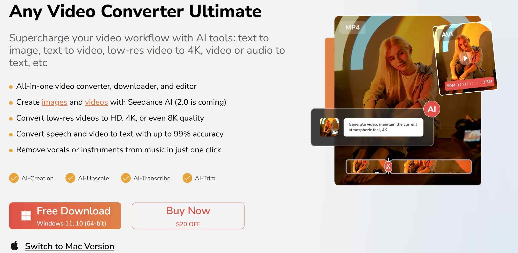 Comment télécharger des vidéos Amazon gratuitement avec Amazon Downloader:3) Any Video Converter Ultimate
