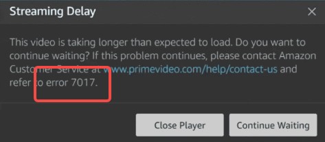 アマプラエラーコード7017