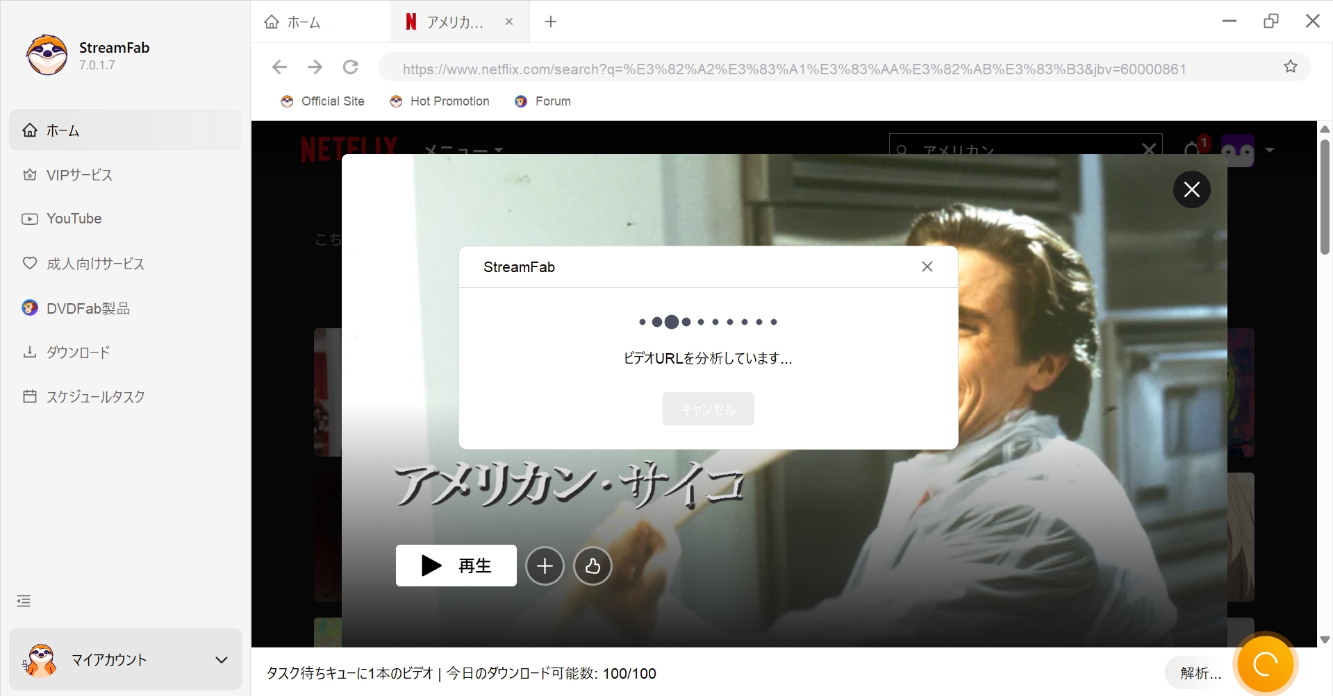 netflix 画面共有