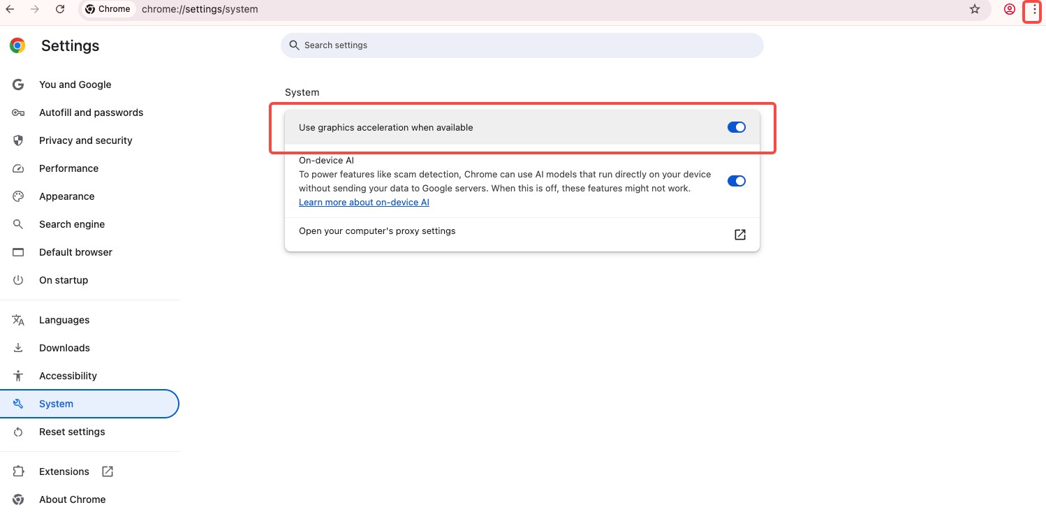 ブラウザの設定を変更する