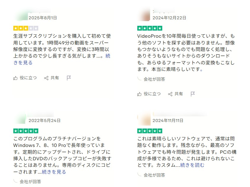 VideoProc Converter AIの評判