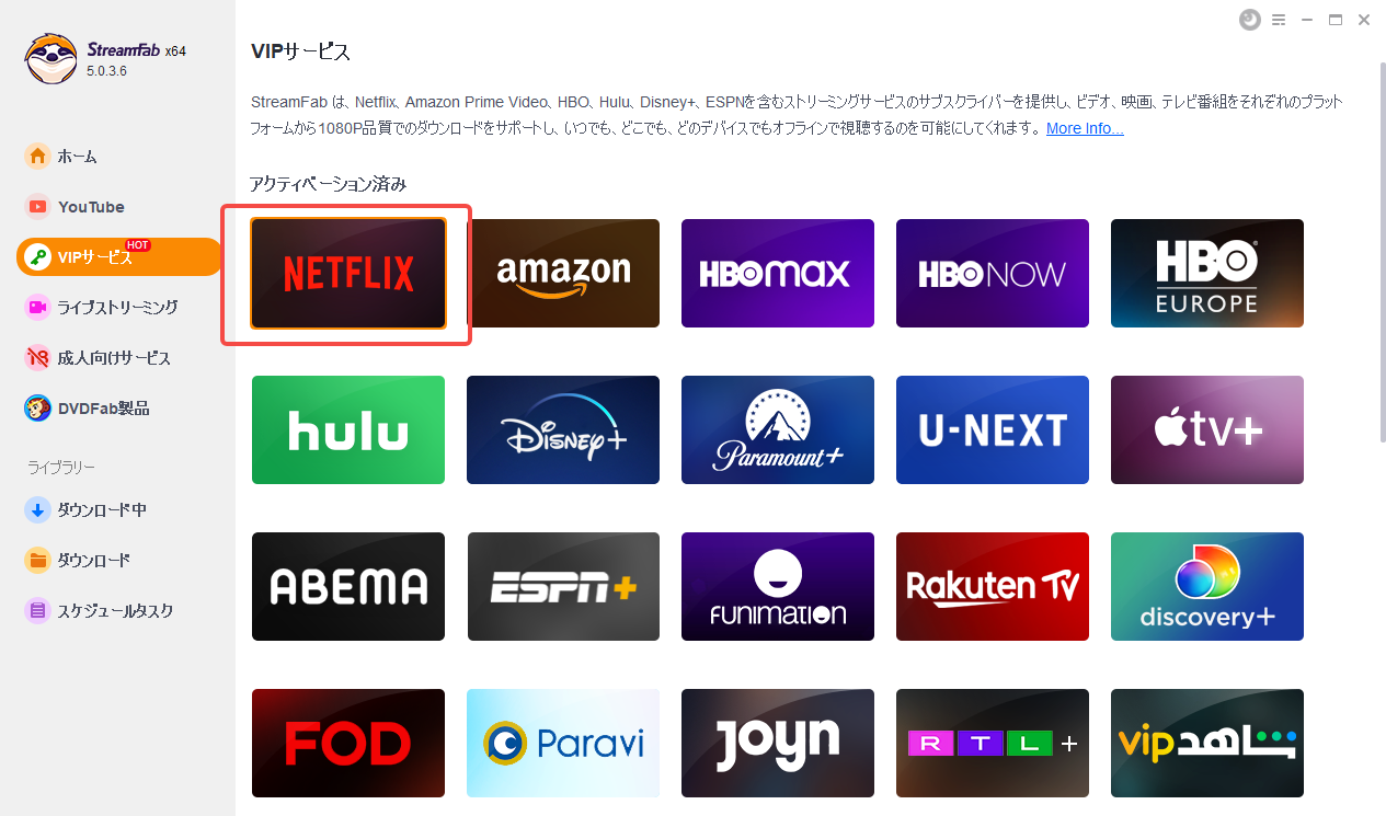 Netflix 等 VIP 服務的自動下載
